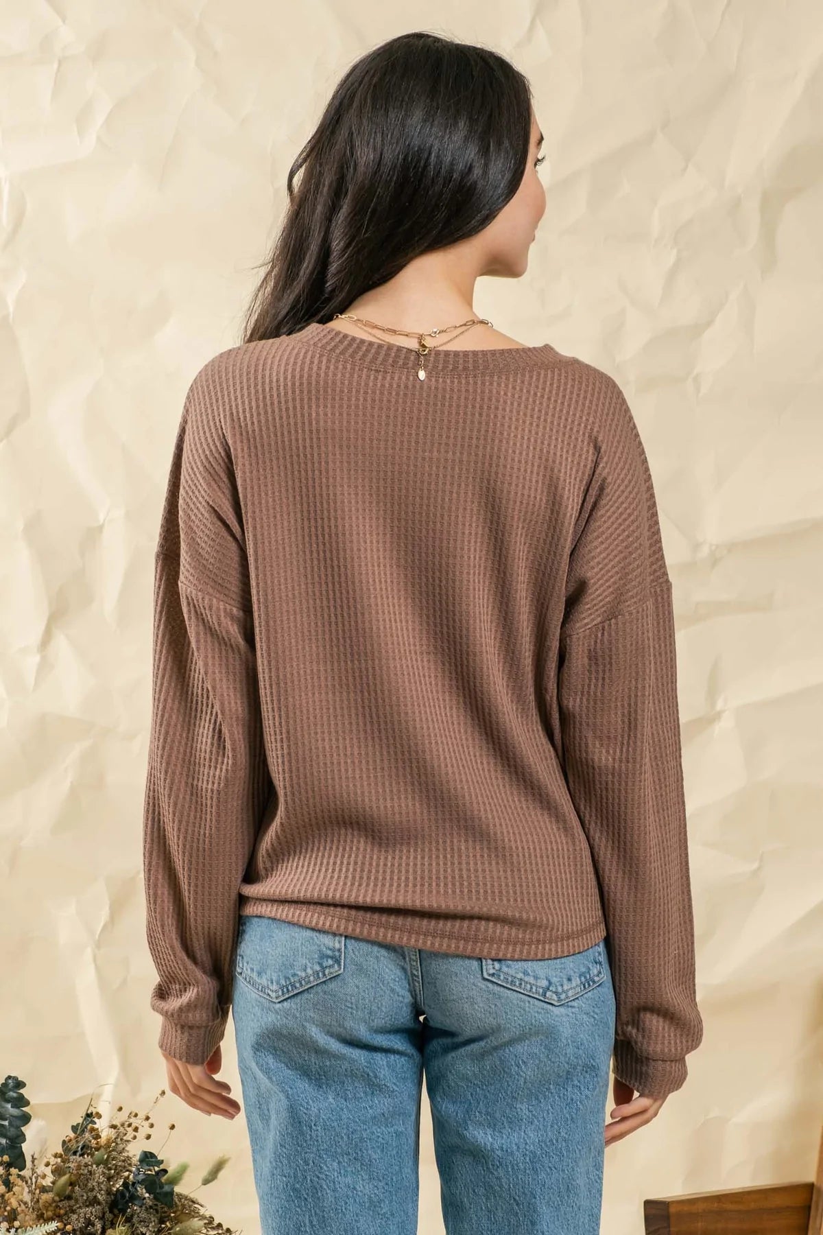 Keep It Casual Top (Cocoa)