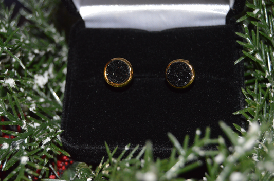 Druzy Studs (Black)