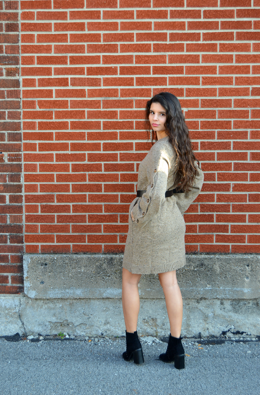 Knit Mini Sweater Dress