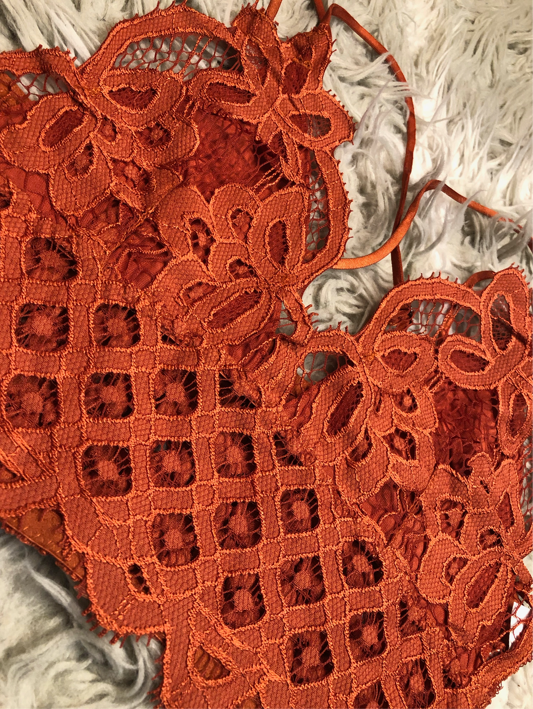 Crochet Overlay Longline Bralette
