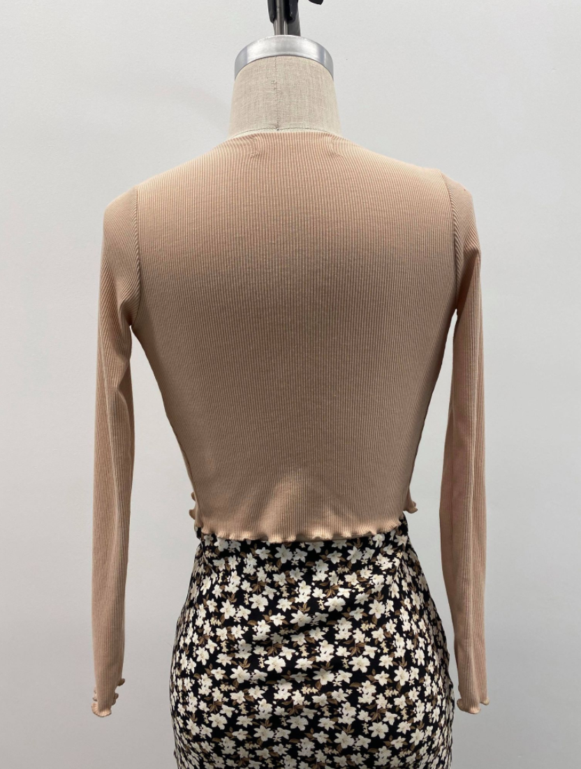 Baby Rib Tie Front