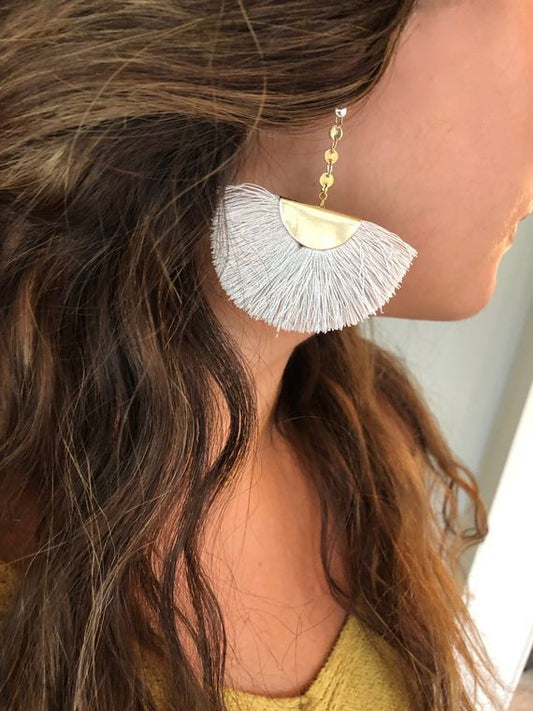 Tassel Fan Earrings