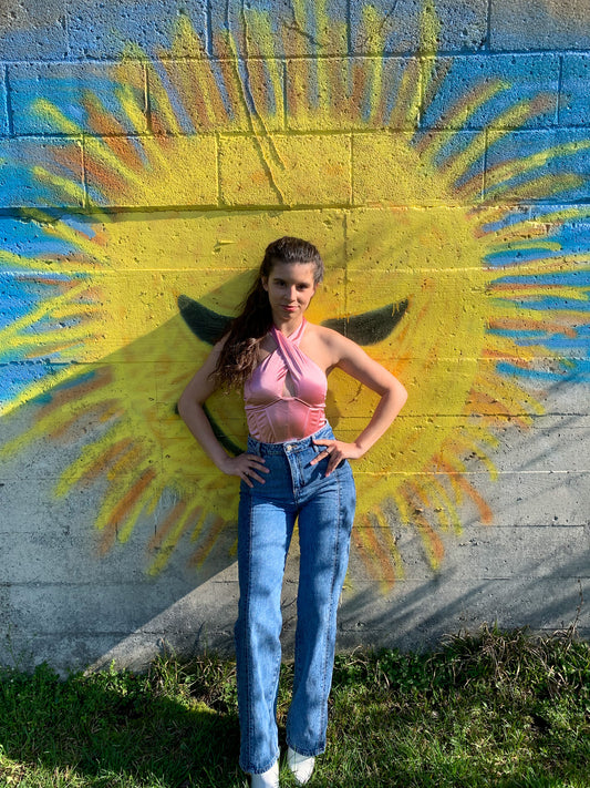 Addie Satin Halter Top