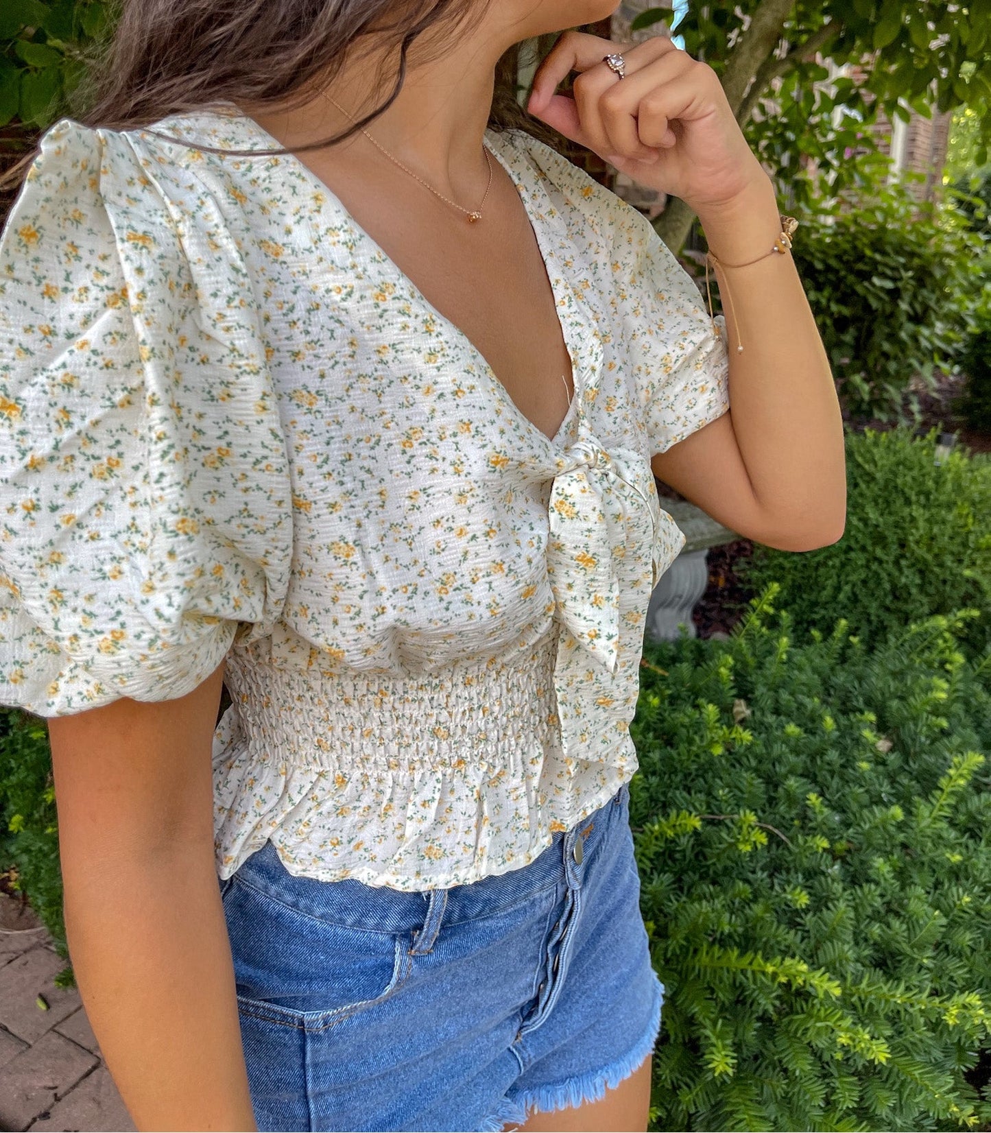 In A Field Of Flowers Top