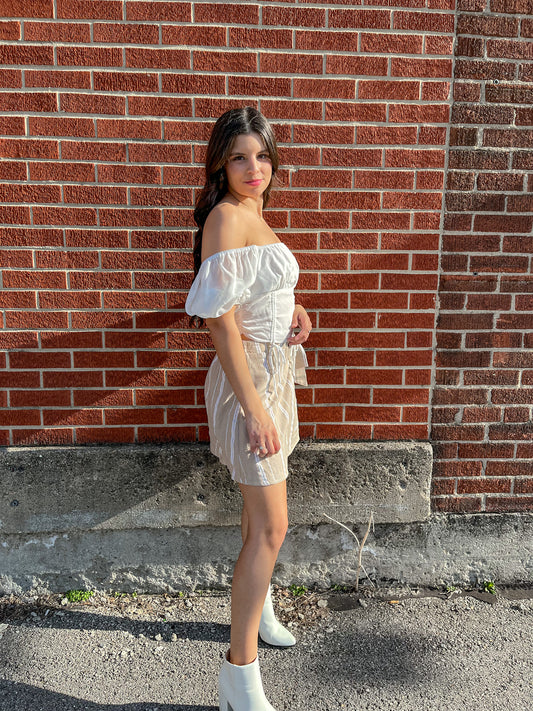 Out On the Town Top (Ivory)