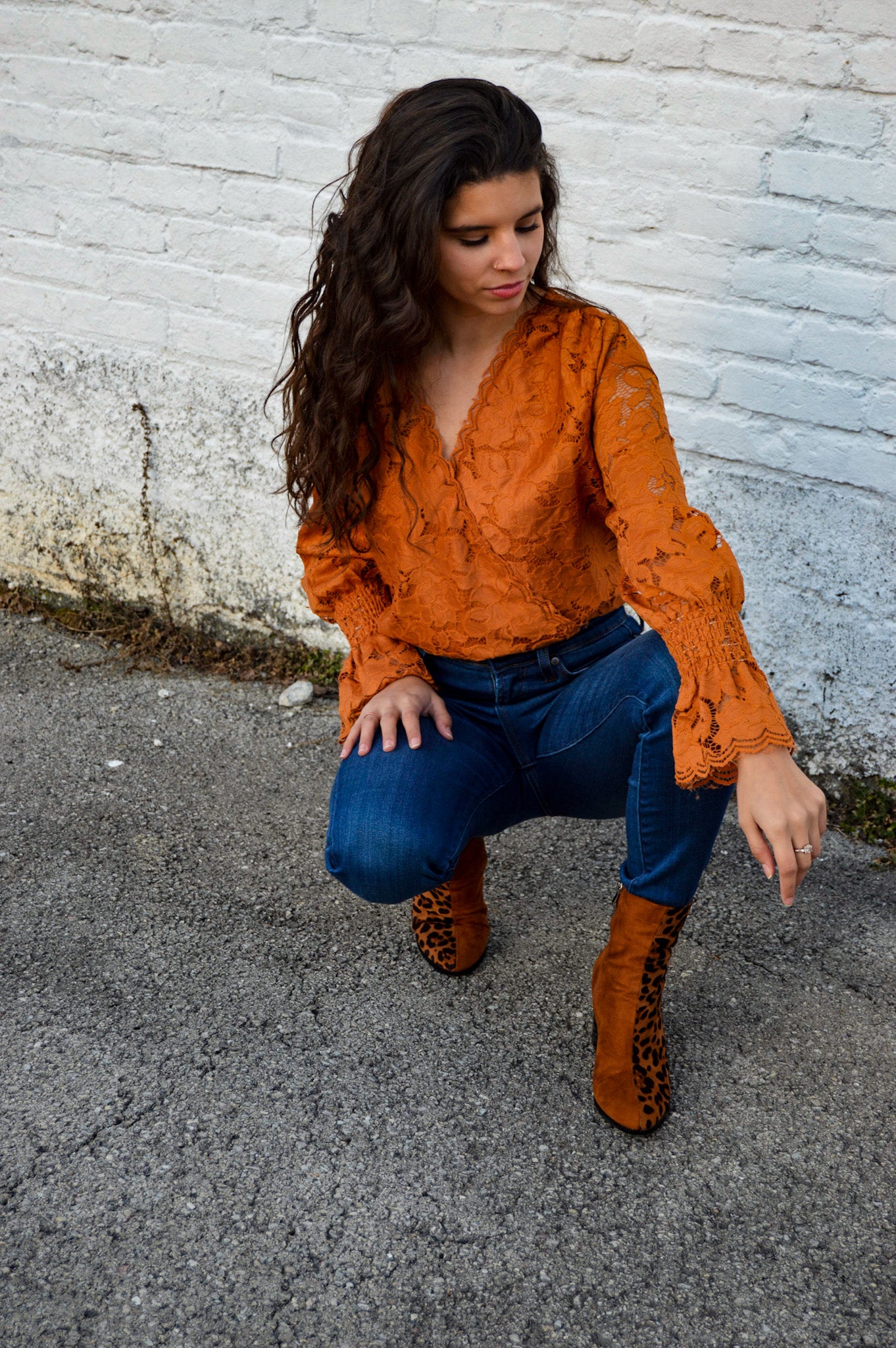 Rustically Chic Floral Bodysuit
