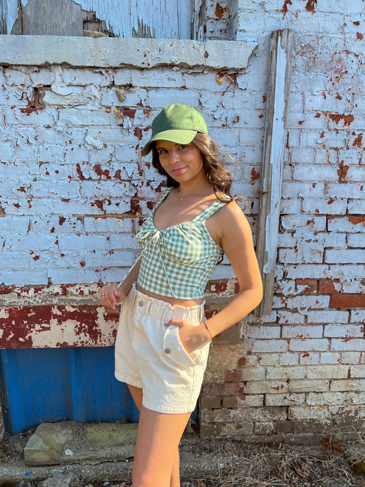 Raise a Toast Gingham Top
