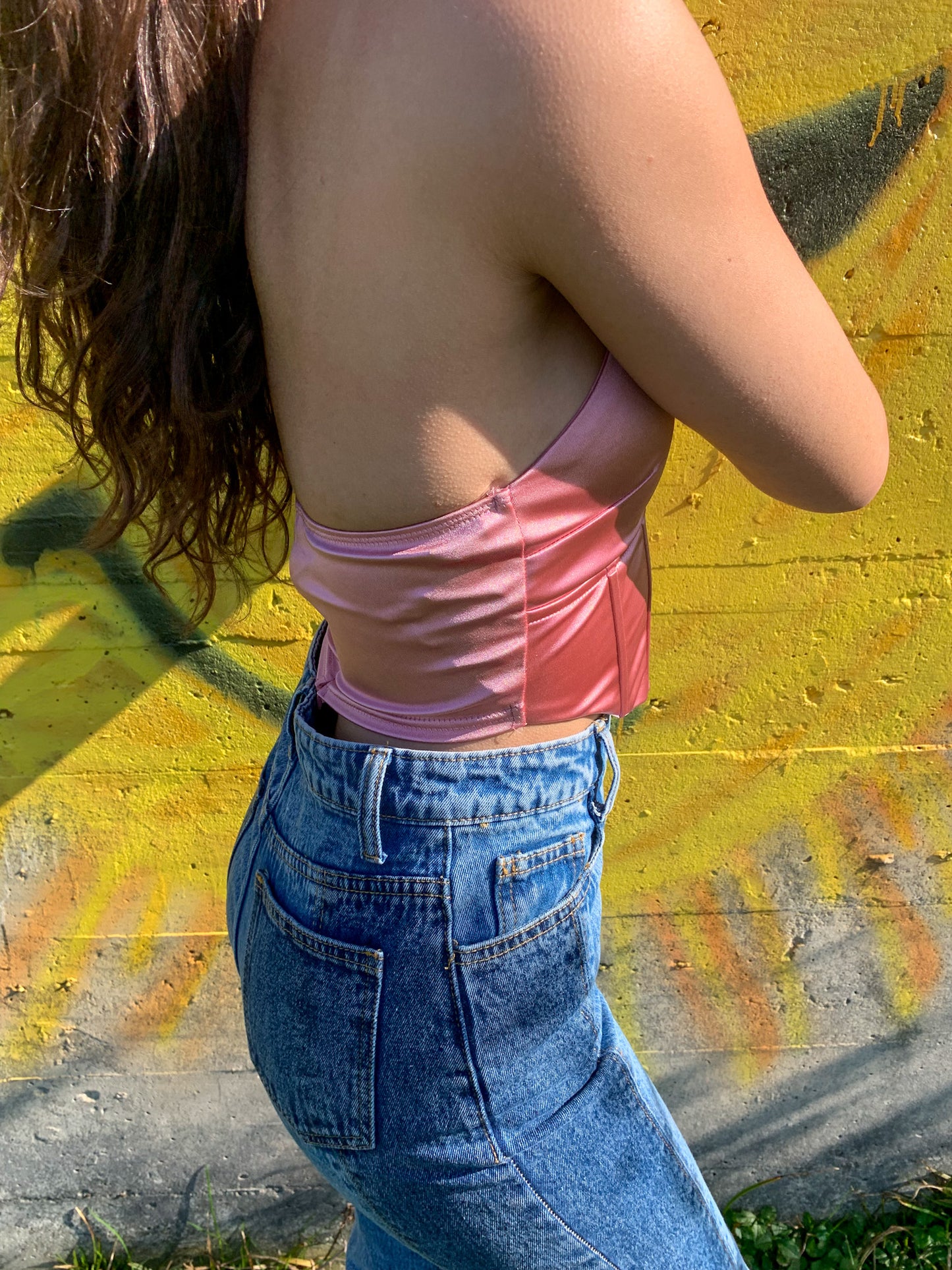 Addie Satin Halter Top