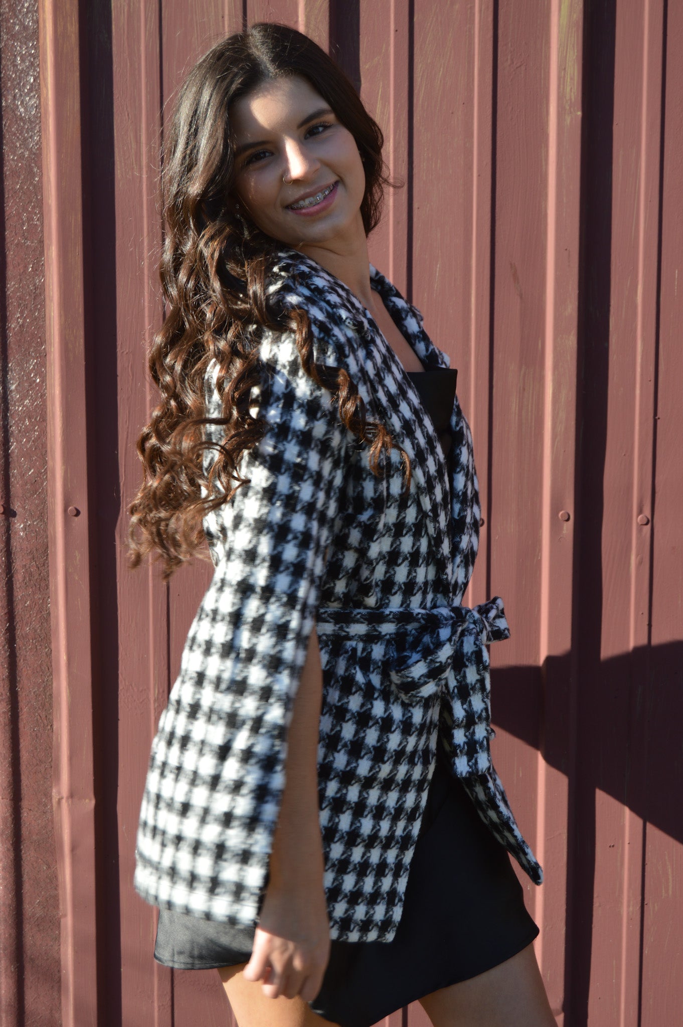 All a Dream Cape Coat (B&W)