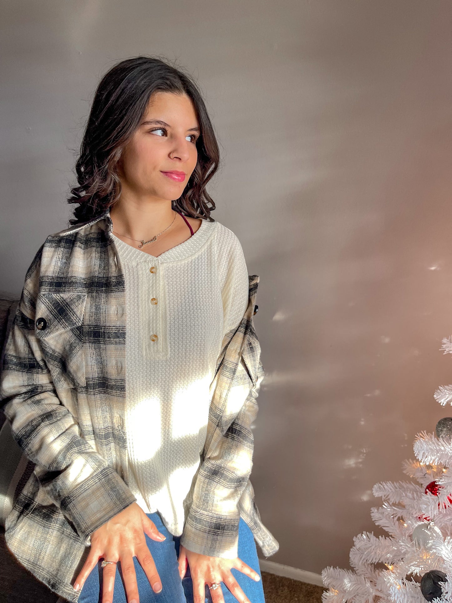 Comfort Zone Plaid Shacket