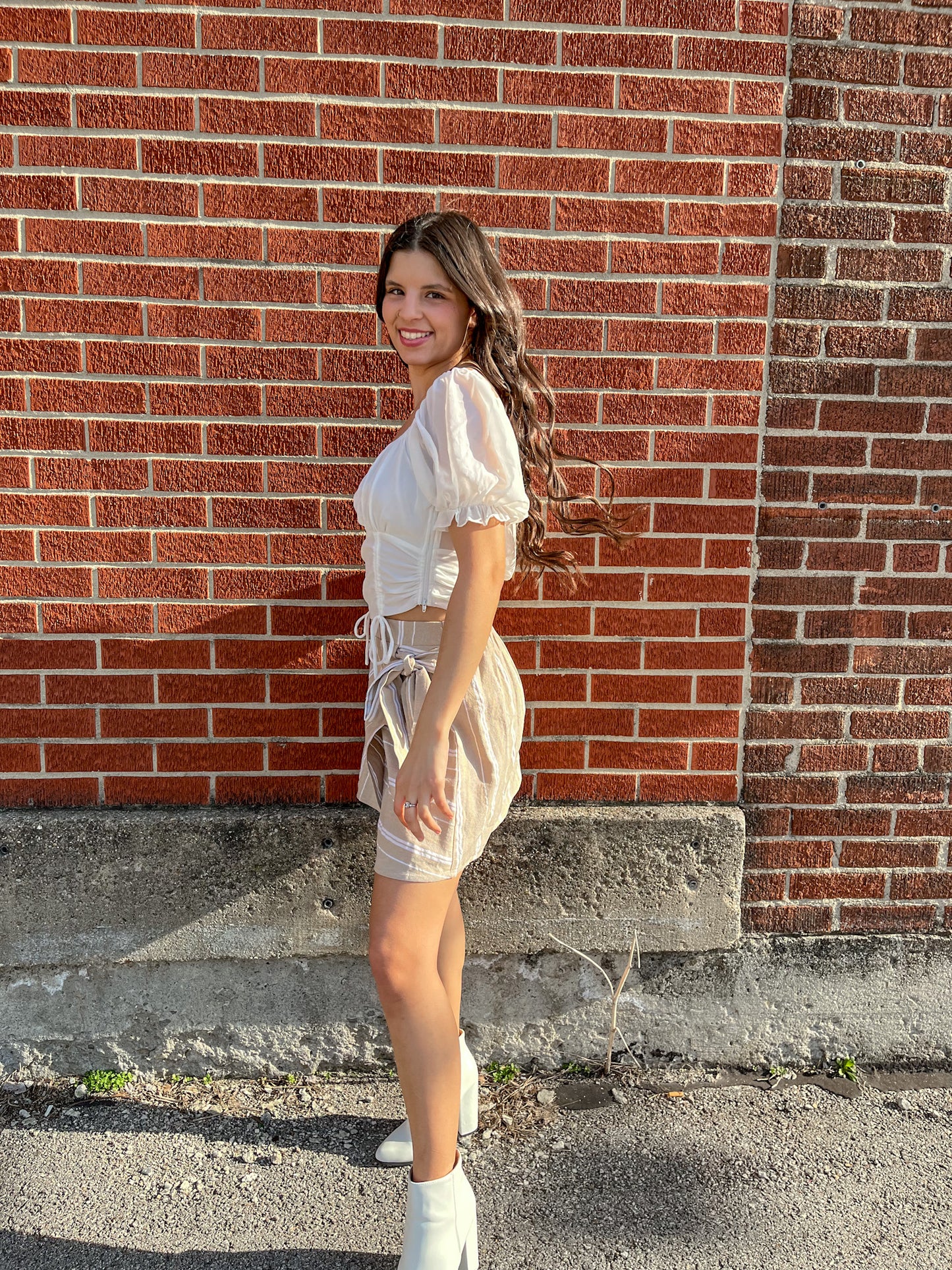 Out On the Town Top (Ivory)