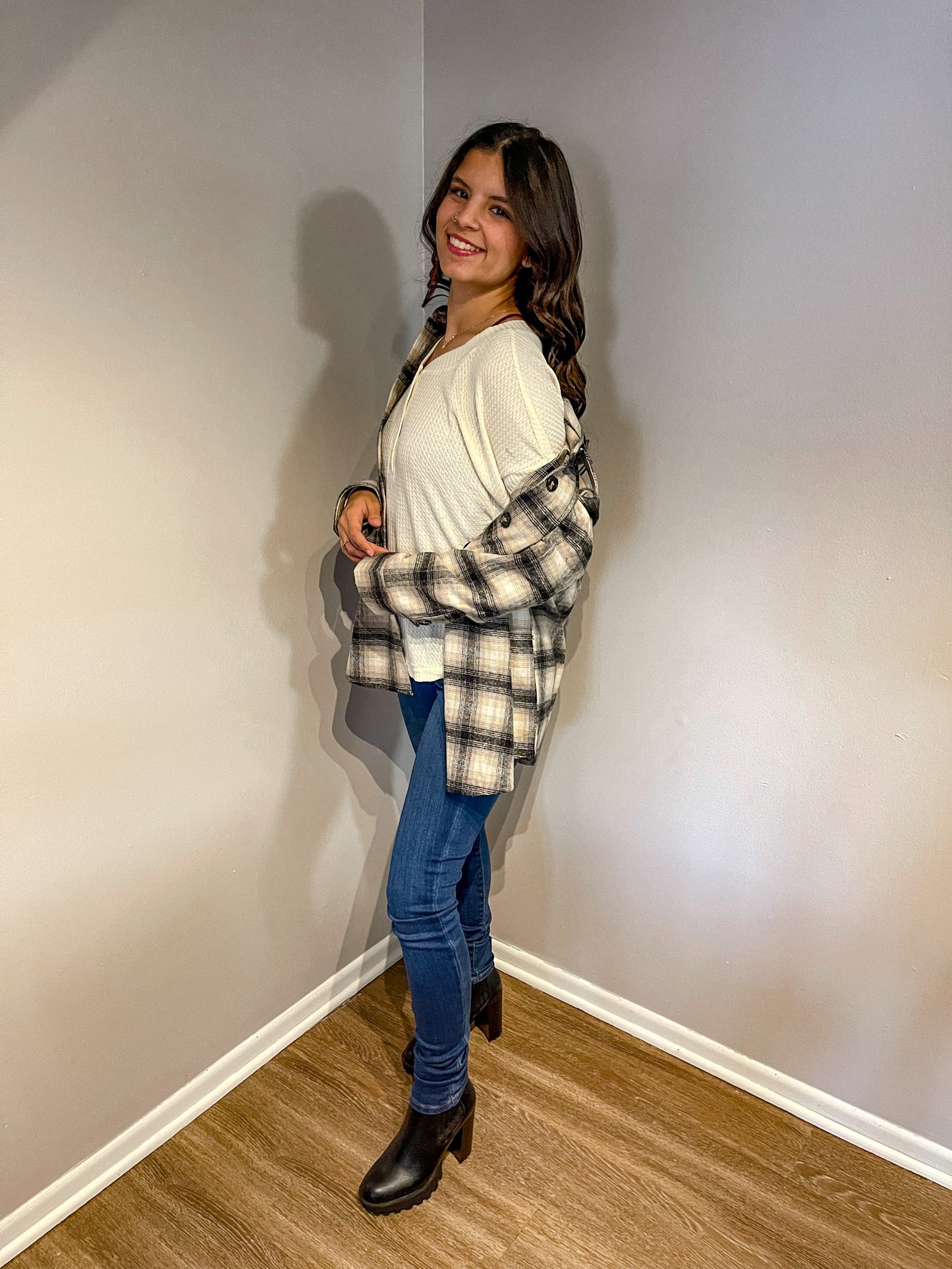 Comfort Zone Plaid Shacket