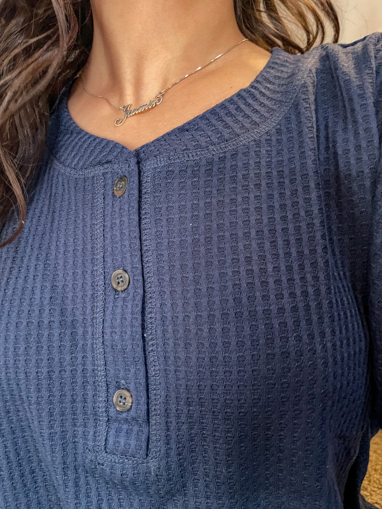 Keep It Casual Top (Navy)