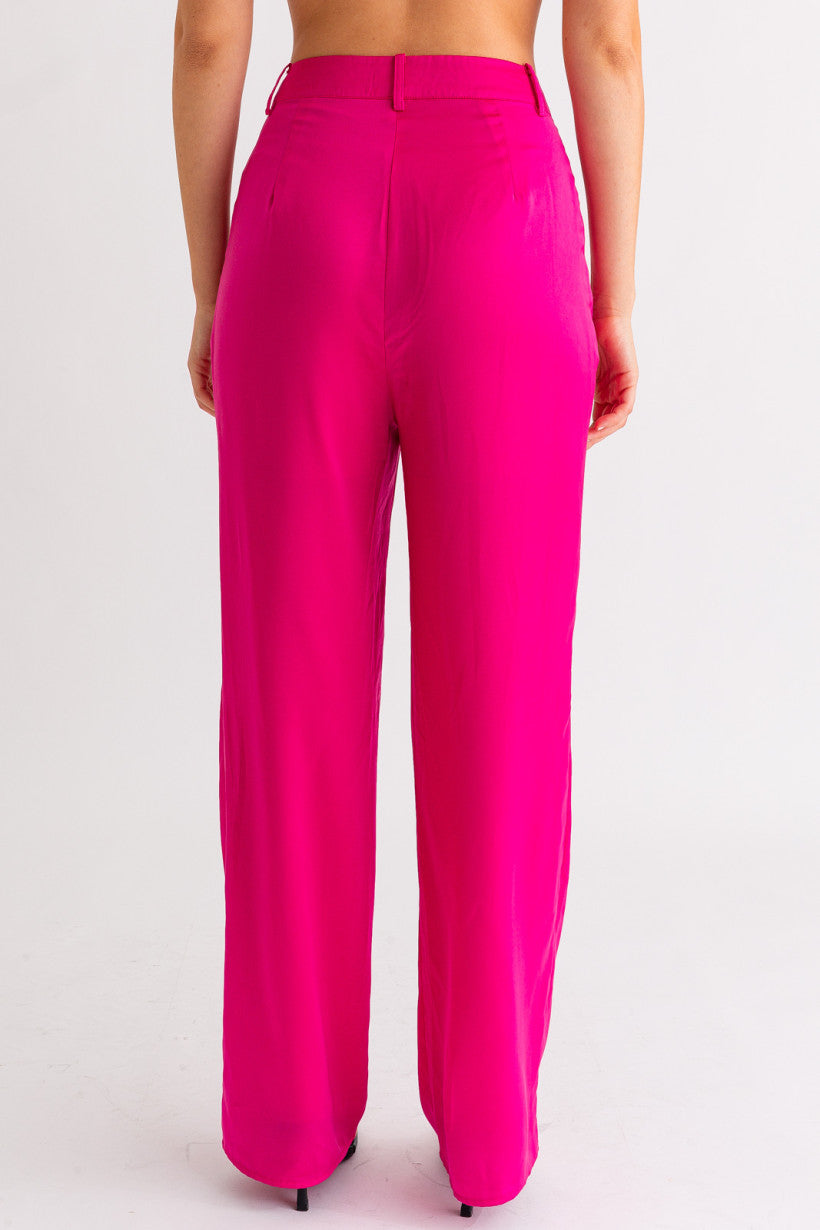 Suit Up Trousers (Fuchsia)