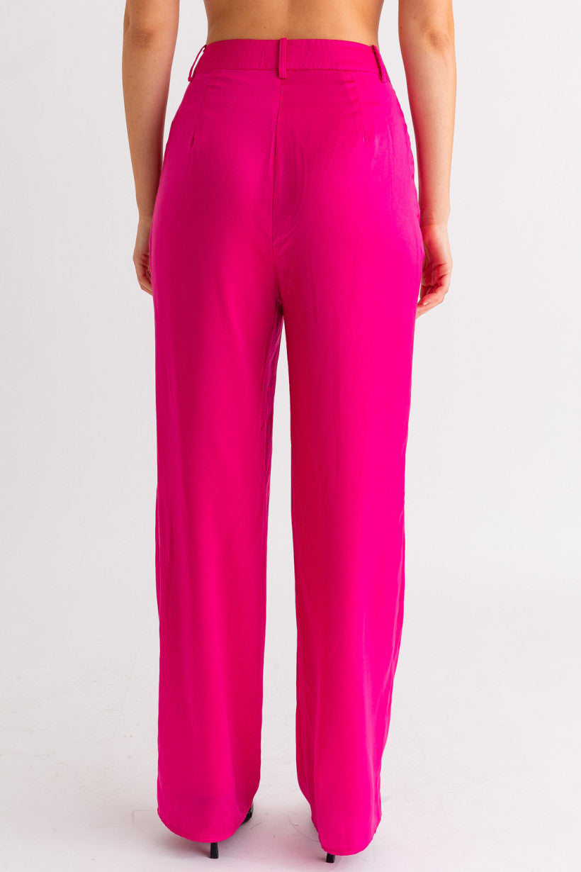 Suit Up Trousers (Fuchsia)