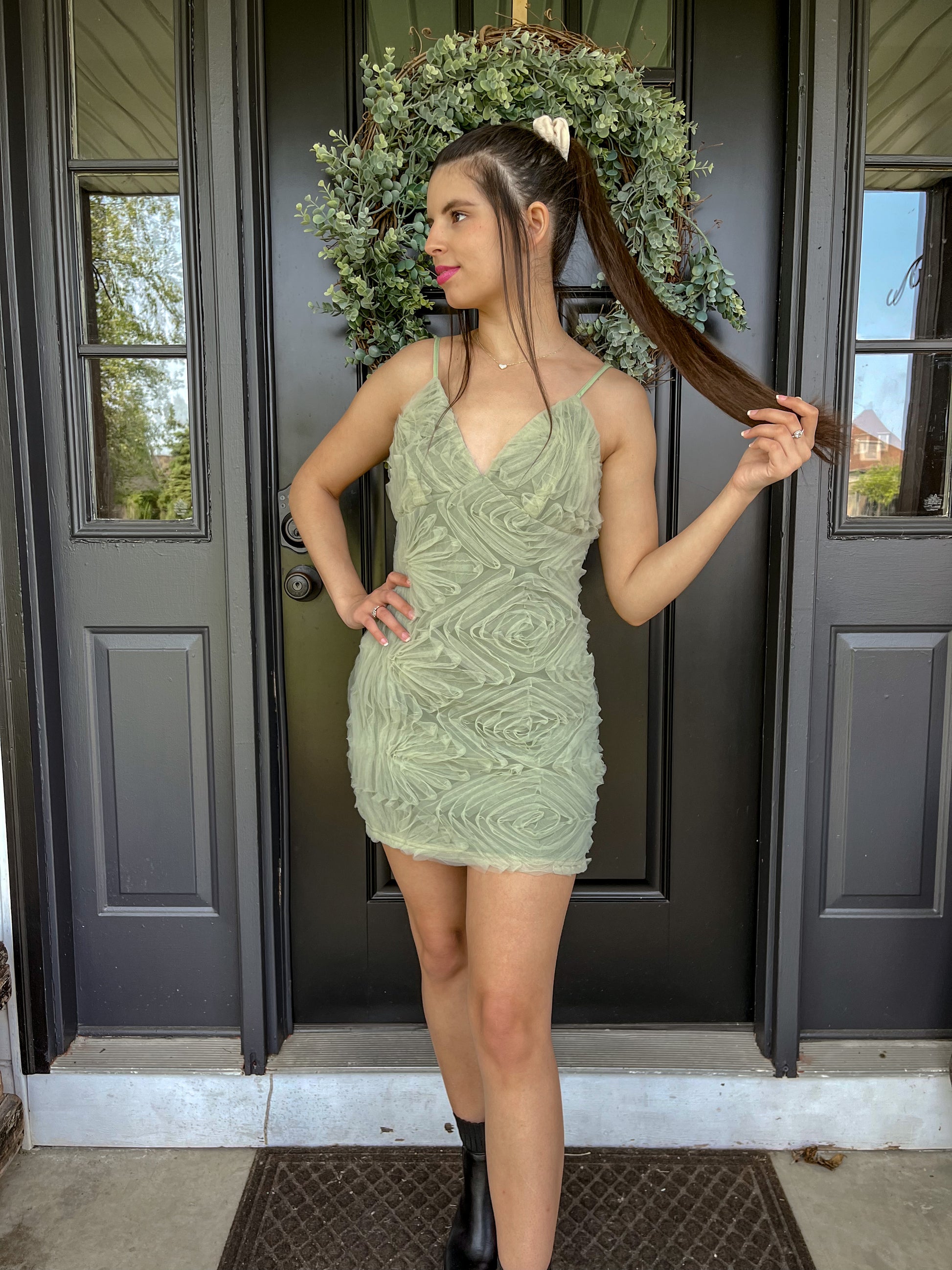 Tropical Palm Leaf Dress Honey Eyes Boutique Tropical Palm Leaf Dress Honey Eyes Boutique