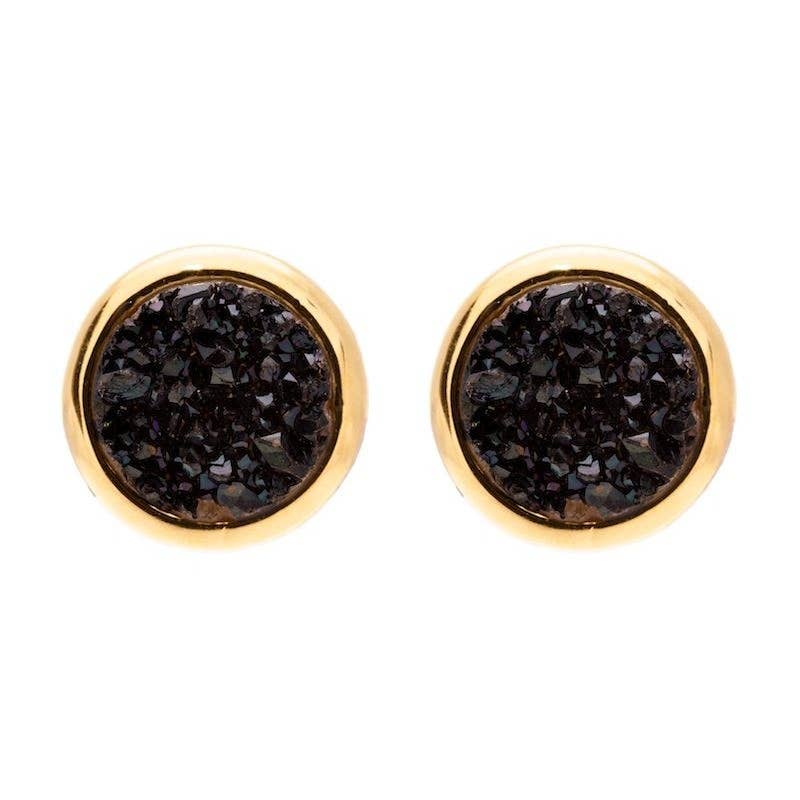 Druzy Studs (Black)