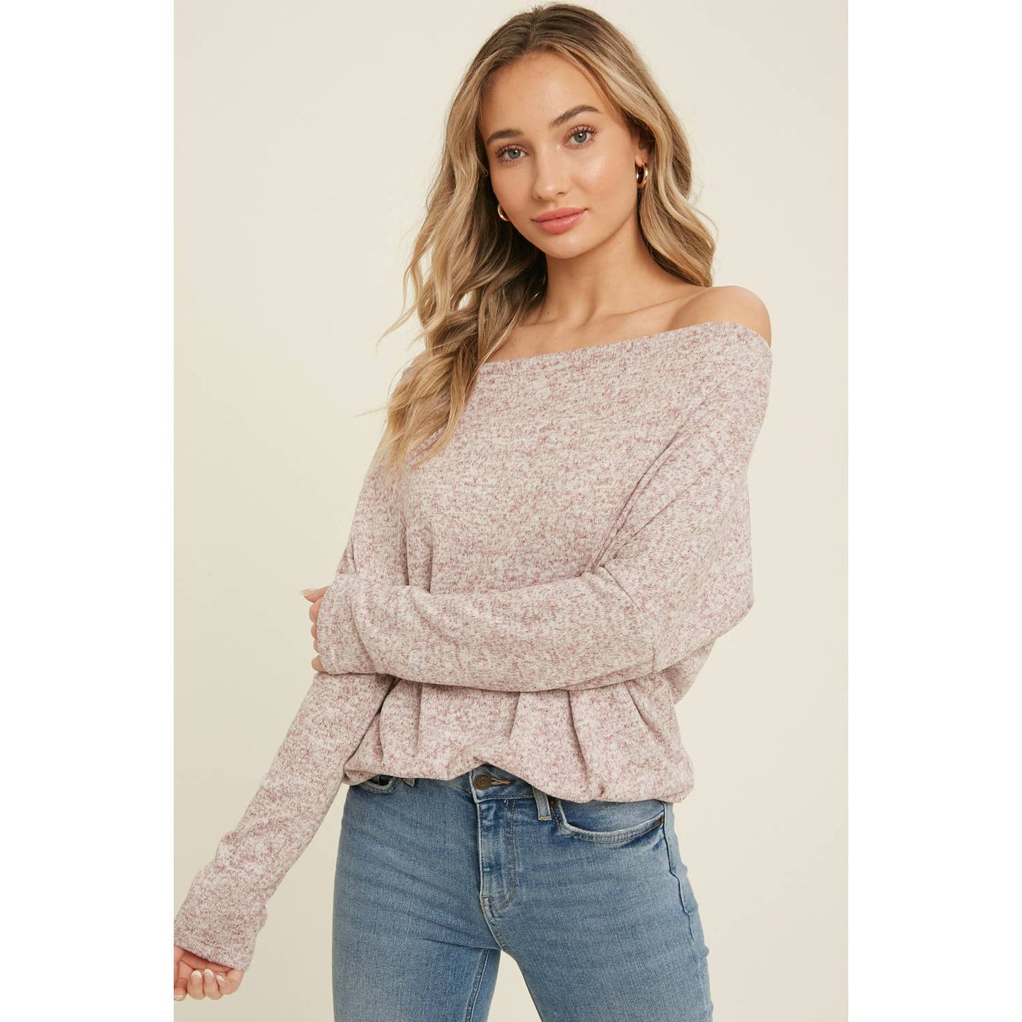Off Shoulder Knit Top (3 Colors)