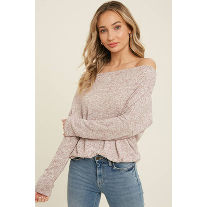 Off Shoulder Knit Top (3 Colors)