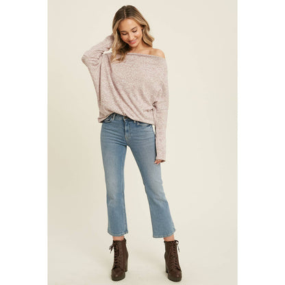 Off Shoulder Knit Top (3 Colors)