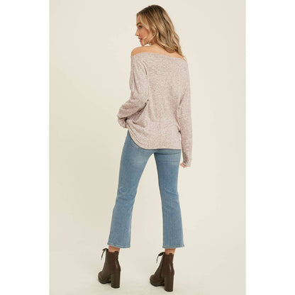 Off Shoulder Knit Top (3 Colors)