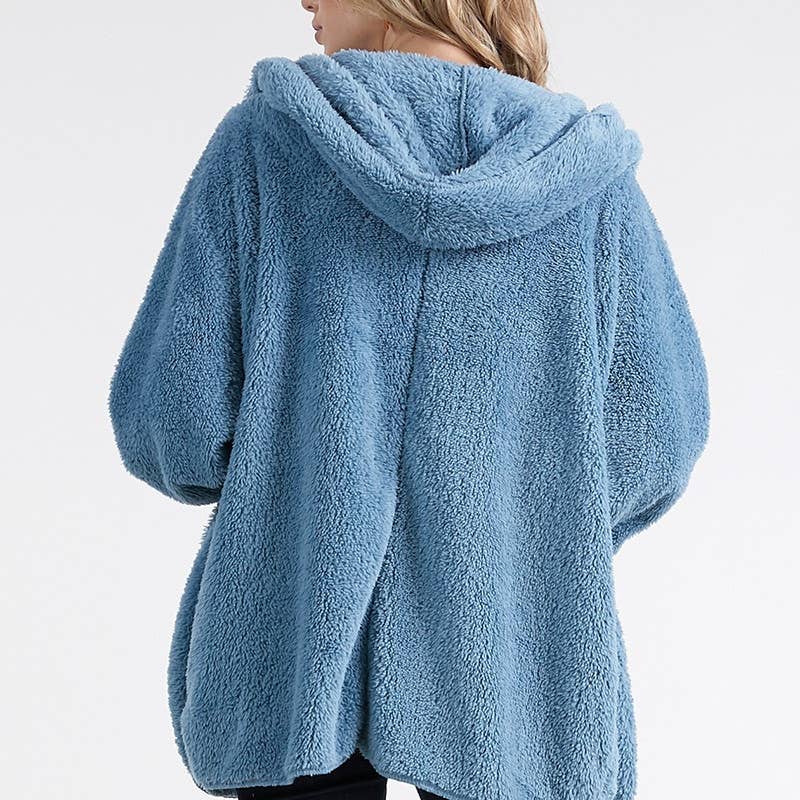 Oversized Fuzzy Faux Fur Jacket (2 Colors)