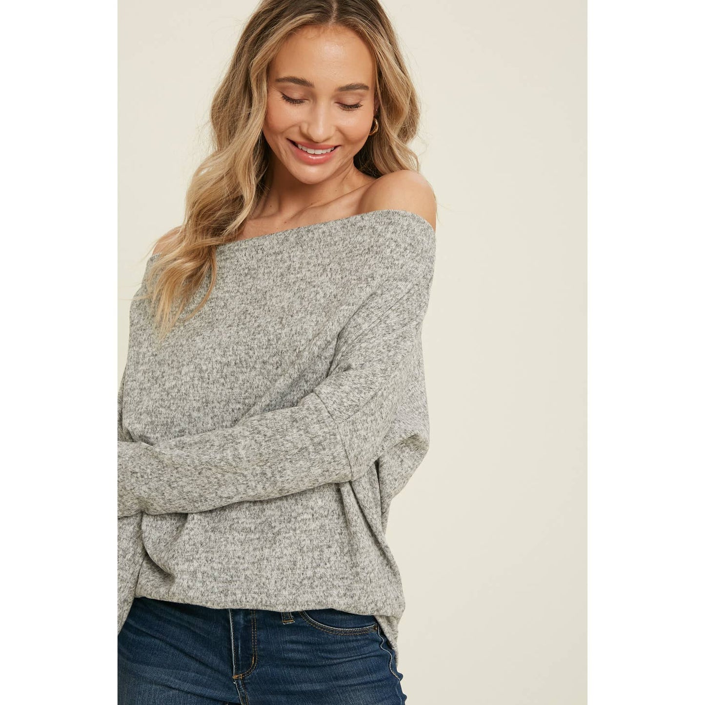 Off Shoulder Knit Top (3 Colors)