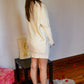 Dolman Tunic Sweater Dress (Ivory)