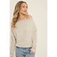Off Shoulder Knit Top (3 Colors)