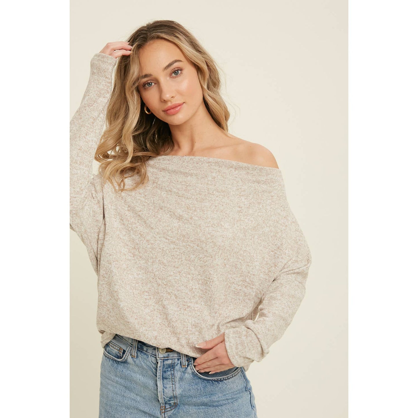 Off Shoulder Knit Top (3 Colors)