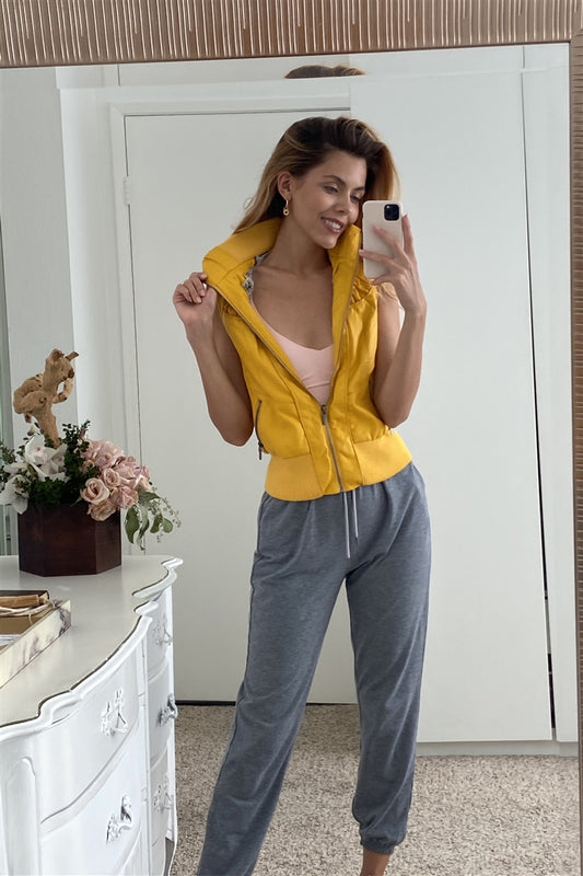 Faux Leather Vest