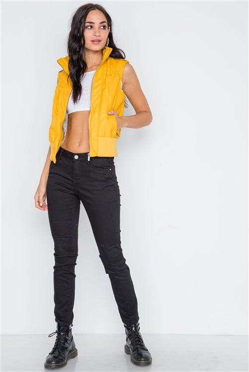 Faux Leather Vest