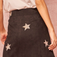Nashville Stars Suede Skirt (Black)