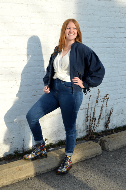 Zip Up Moto Jacket