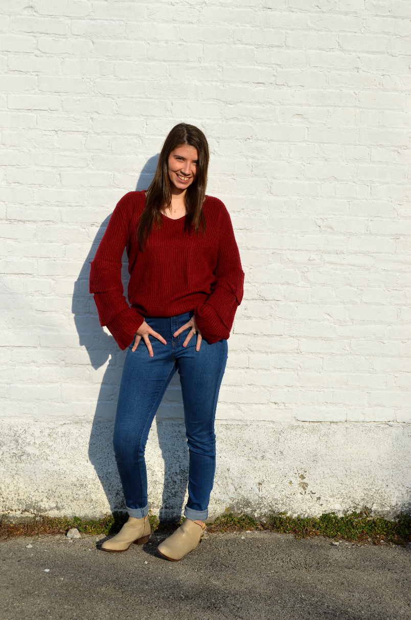 Holiday Ribbed Knit Sweater (2 Colors)