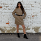 Knit Mini Sweater Dress