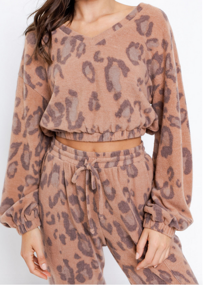 Cheetah Girl V-Neck Top