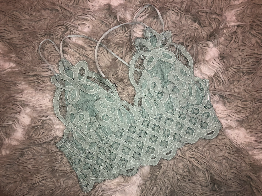 Crochet Lace Longline Bralette (3 Colors)