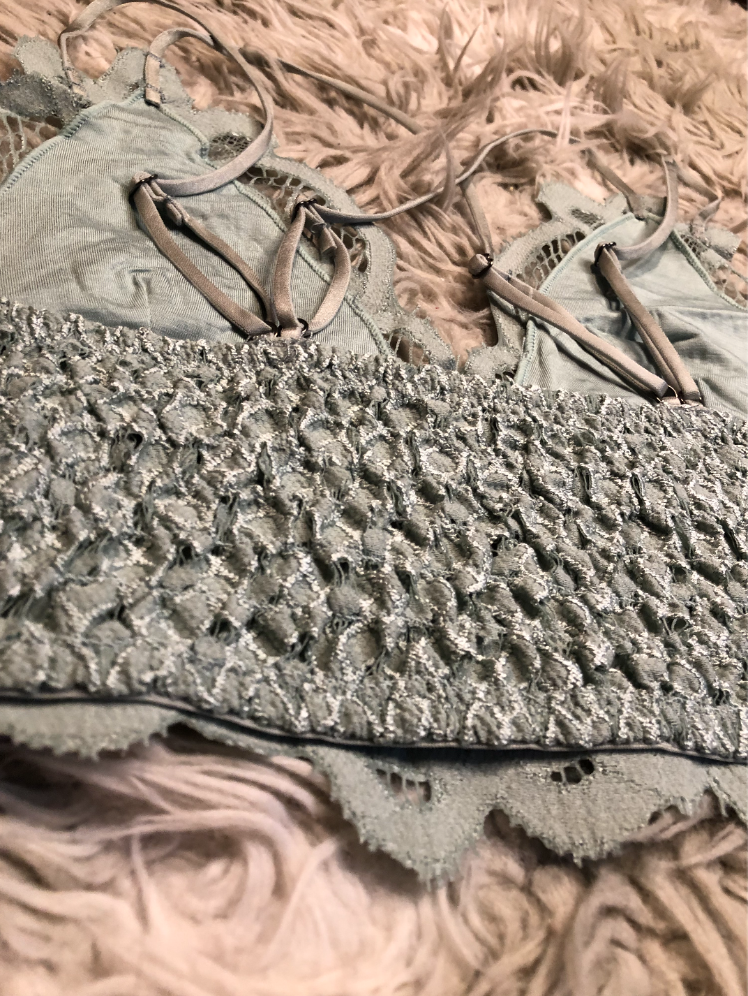 Crochet Lace Longline Bralette (3 Colors)