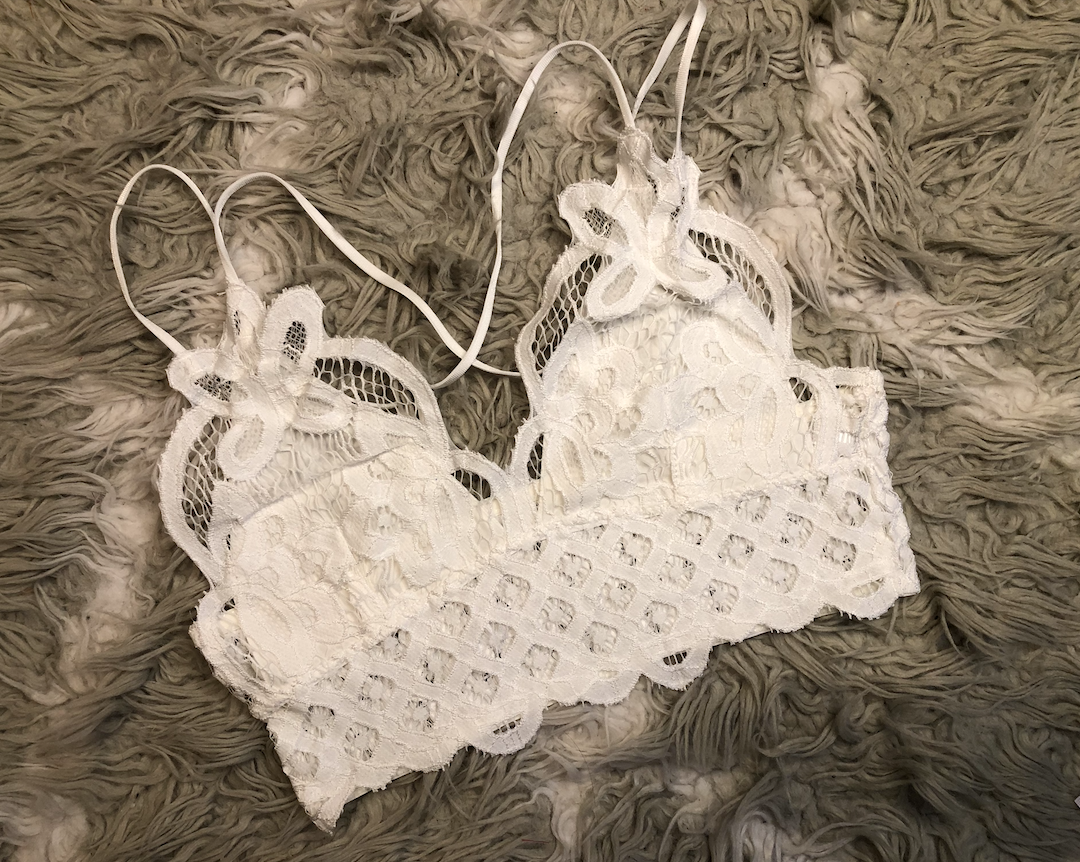Crochet Lace Longline Bralette (3 Colors)