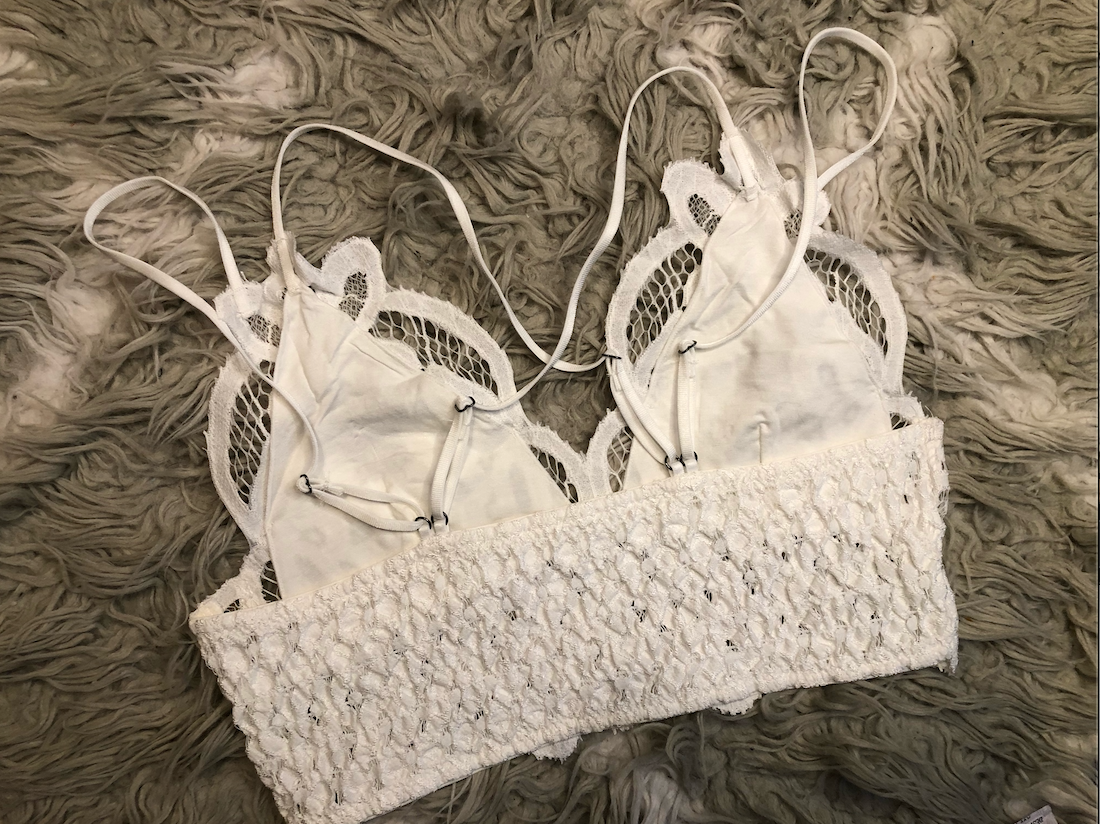 Crochet Lace Longline Bralette (3 Colors)