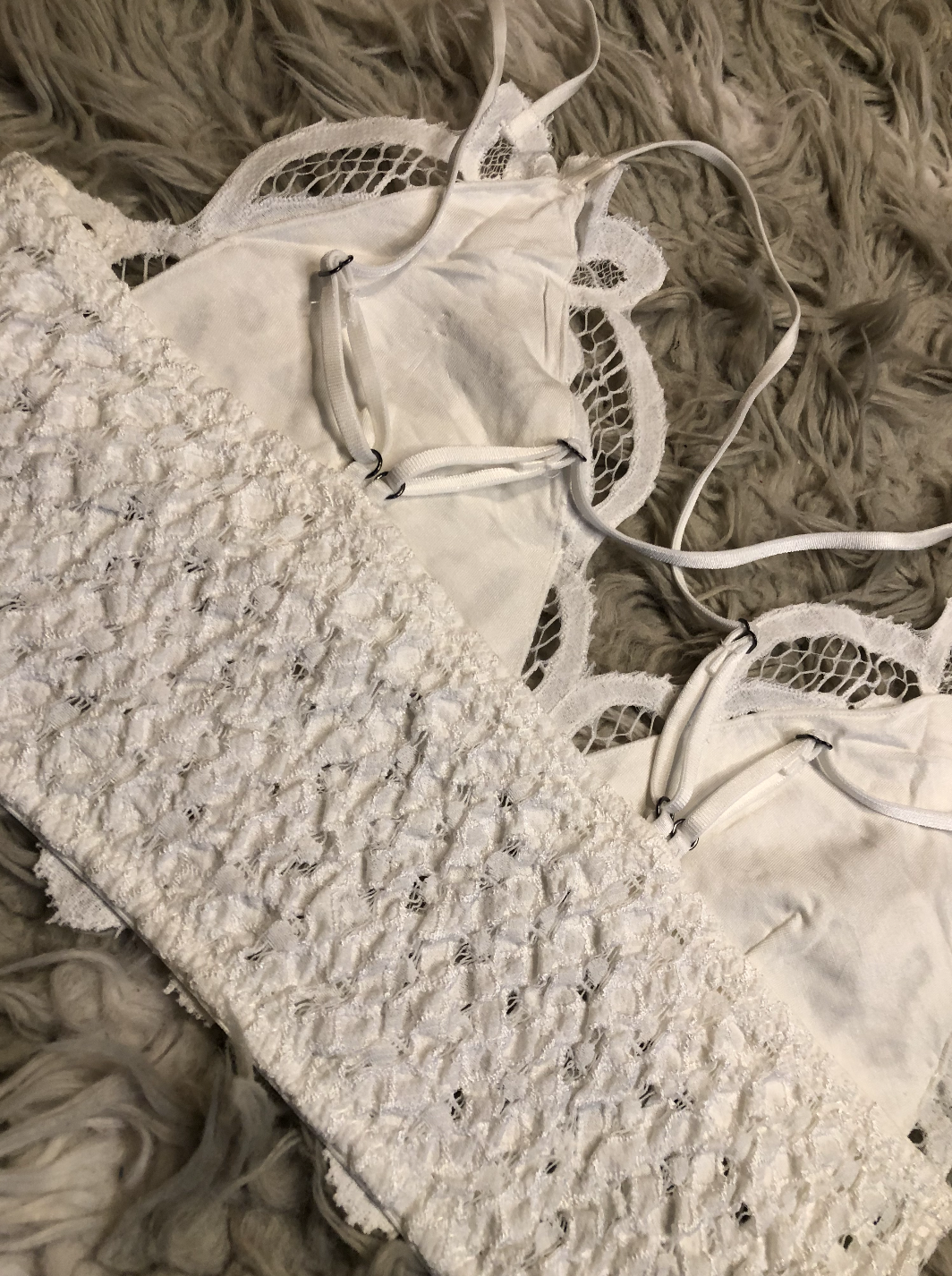 Crochet Lace Longline Bralette (3 Colors)