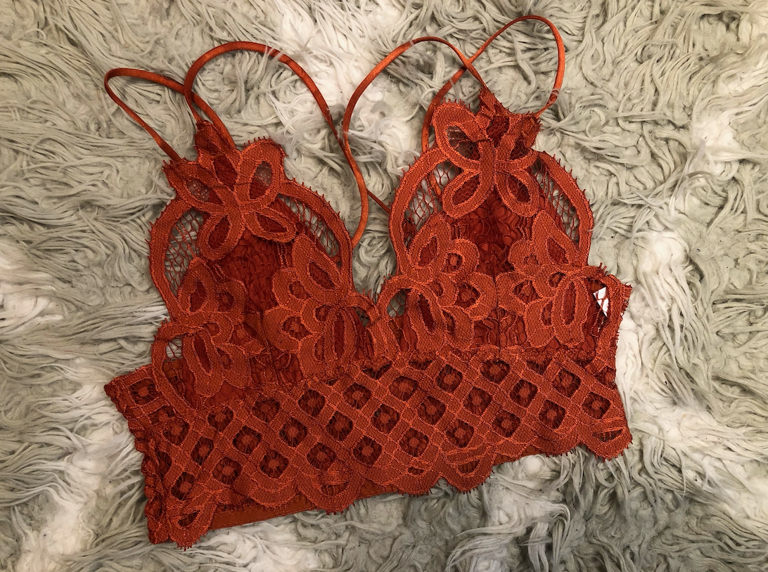 Crochet Lace Longline Bralette (3 Colors)