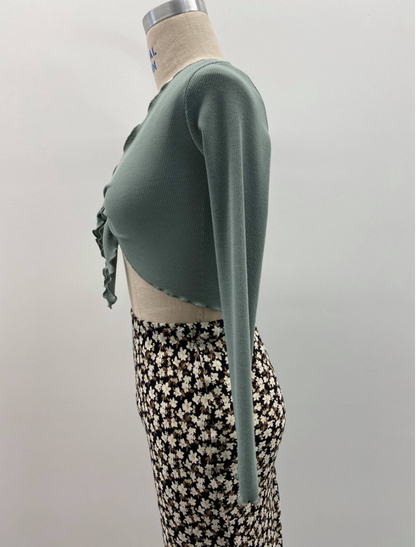 Baby Rib Tie Front