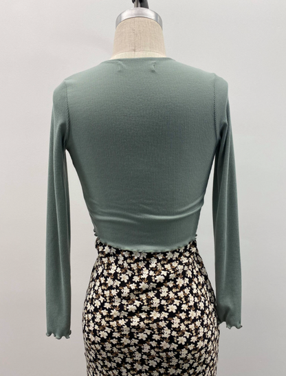 Baby Rib Tie Front