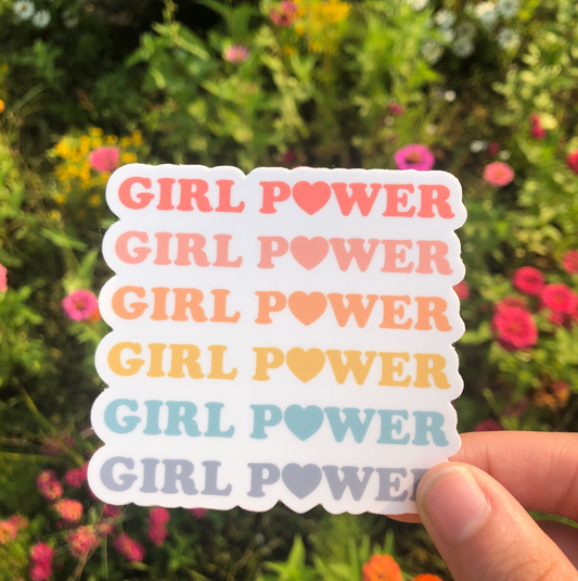 Rainbow Girl Power Sticker
