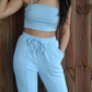 Butterfly Blue Cropped Cami
