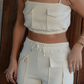 Ivory Bliss Cropped Cami
