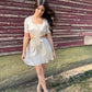 Florally Invited Cutout Dress