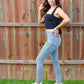 Obsidian Black Ribbed Cami